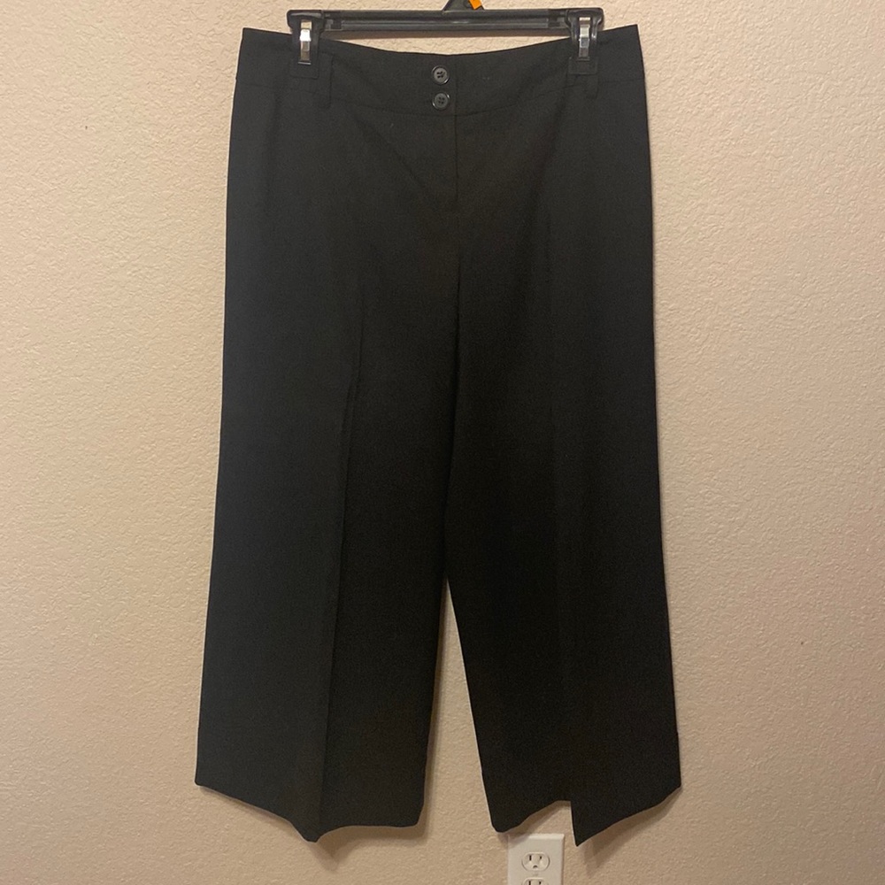 LOFT Ann Wide Leg Black Pant